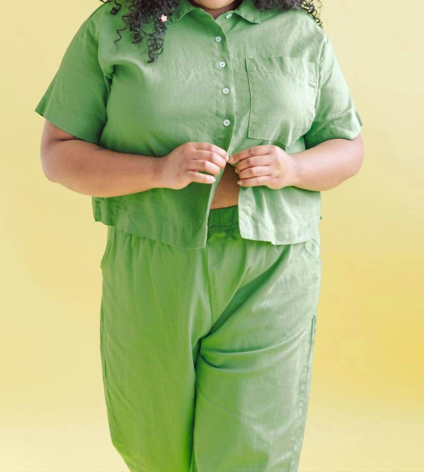 Nettle Studios - Women's Boxy Collared Top - Rack Hunt -