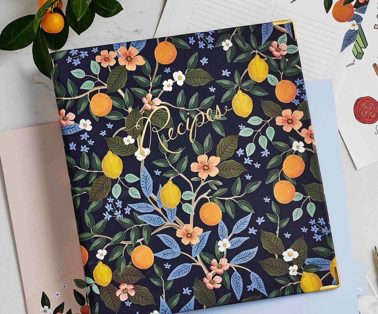 Rifle Paper Co. - Citrus Grove Recipe Binder - Rack Hunt -