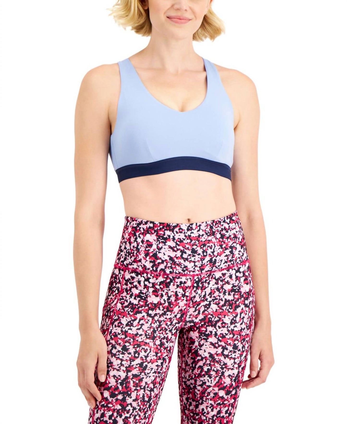 Colorblocked Low Impact Sports Bra