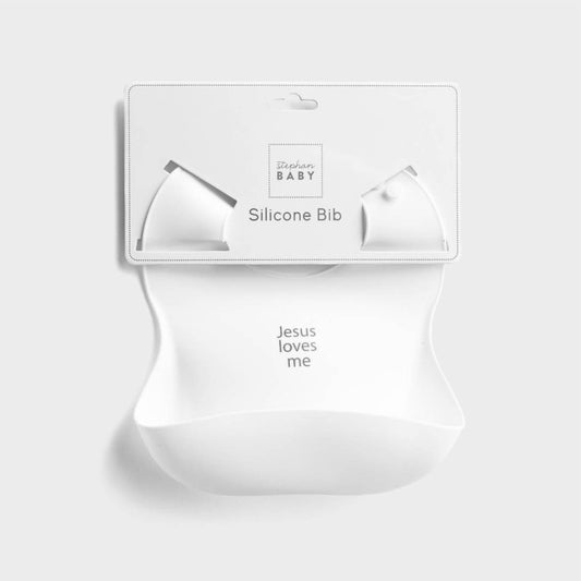 Faithworks - Silicone Bib - Jesus Loves Me - Rack Hunt -