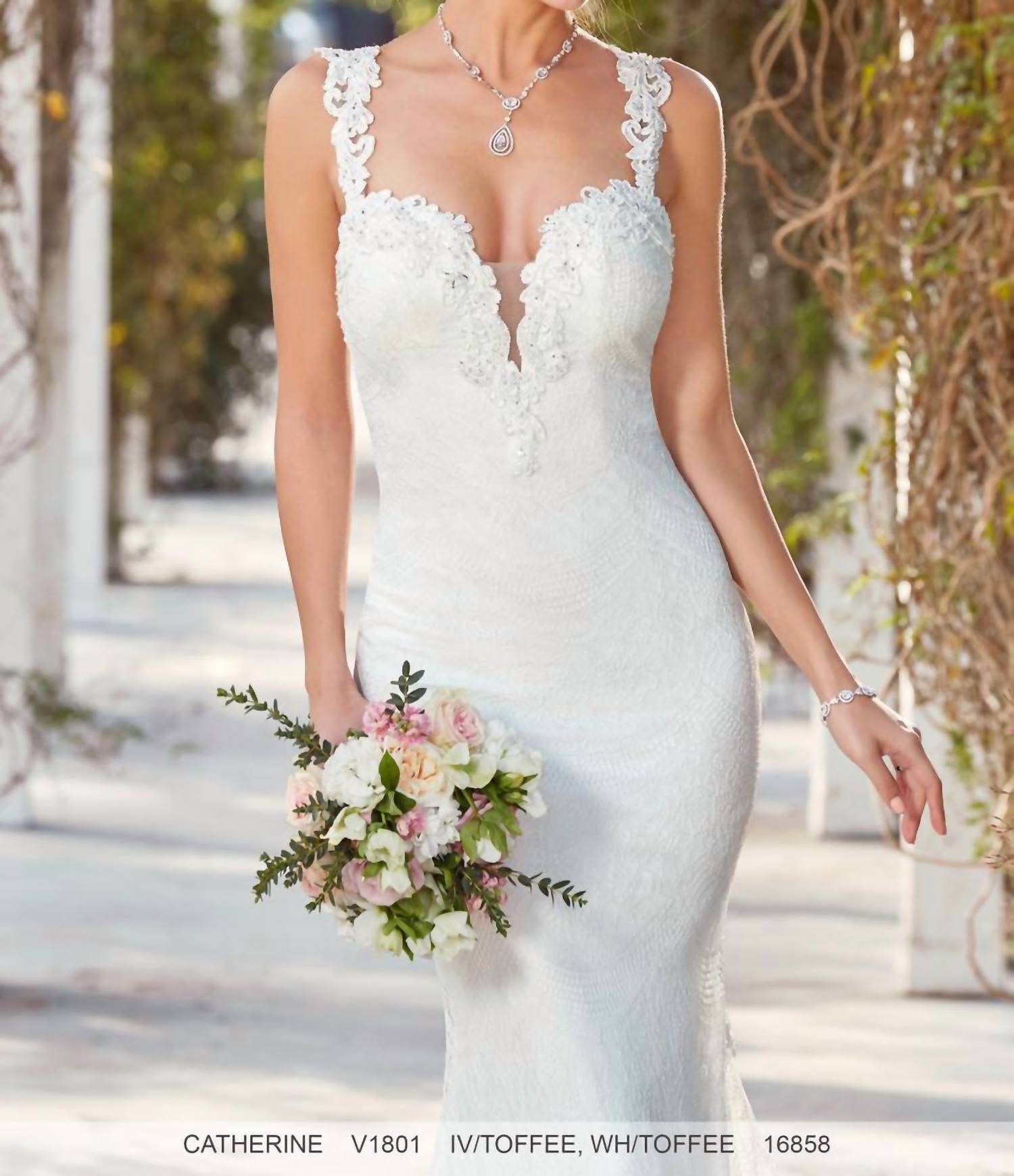 Ivoire by Kitty Chen - Catherine Netted Wedding Dress - Rack Hunt
