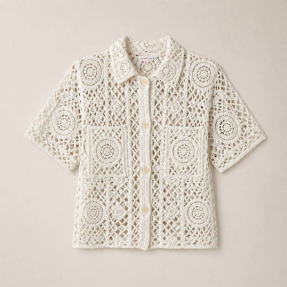 Isla Crochet Shirt Top