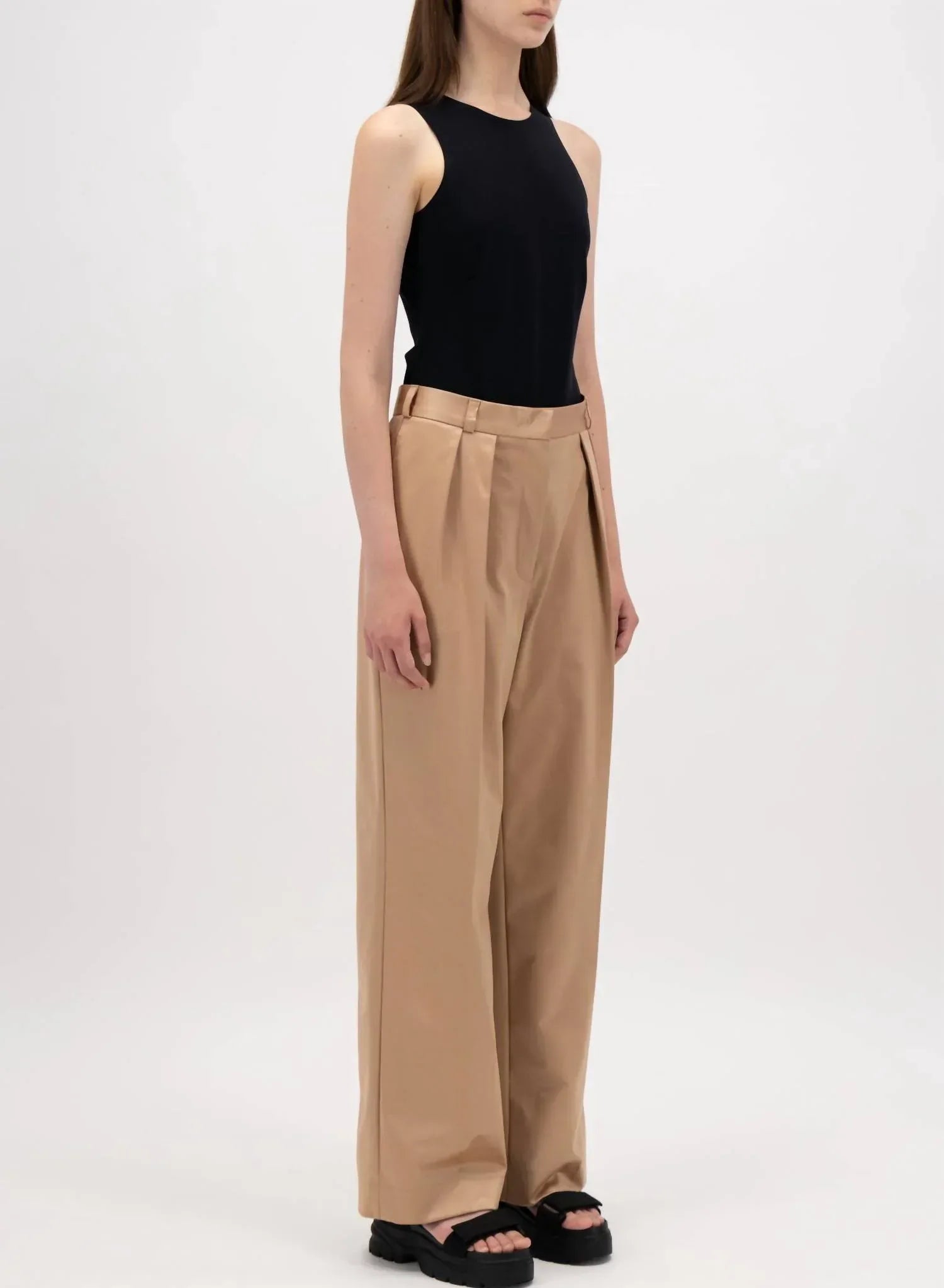 HARRIS WHARF - Pleated Wide Leg Trouser - Rack Hunt