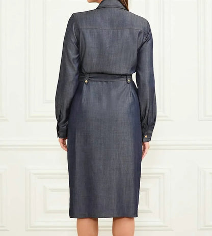 Marciano - Carla Safari Denim Midi Dress - Rack Hunt