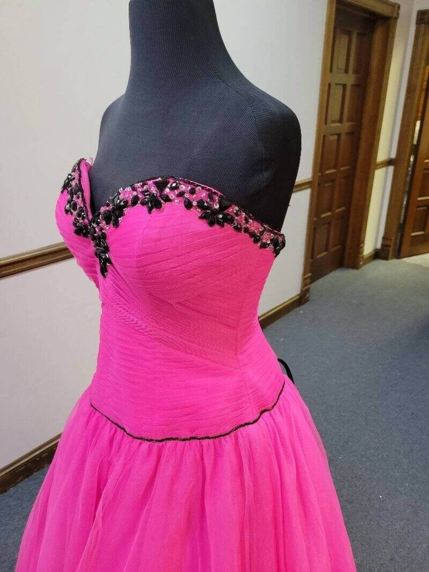 Precious Formals - Strapless Corset Lace-up Back Ballgown - Rack Hunt -