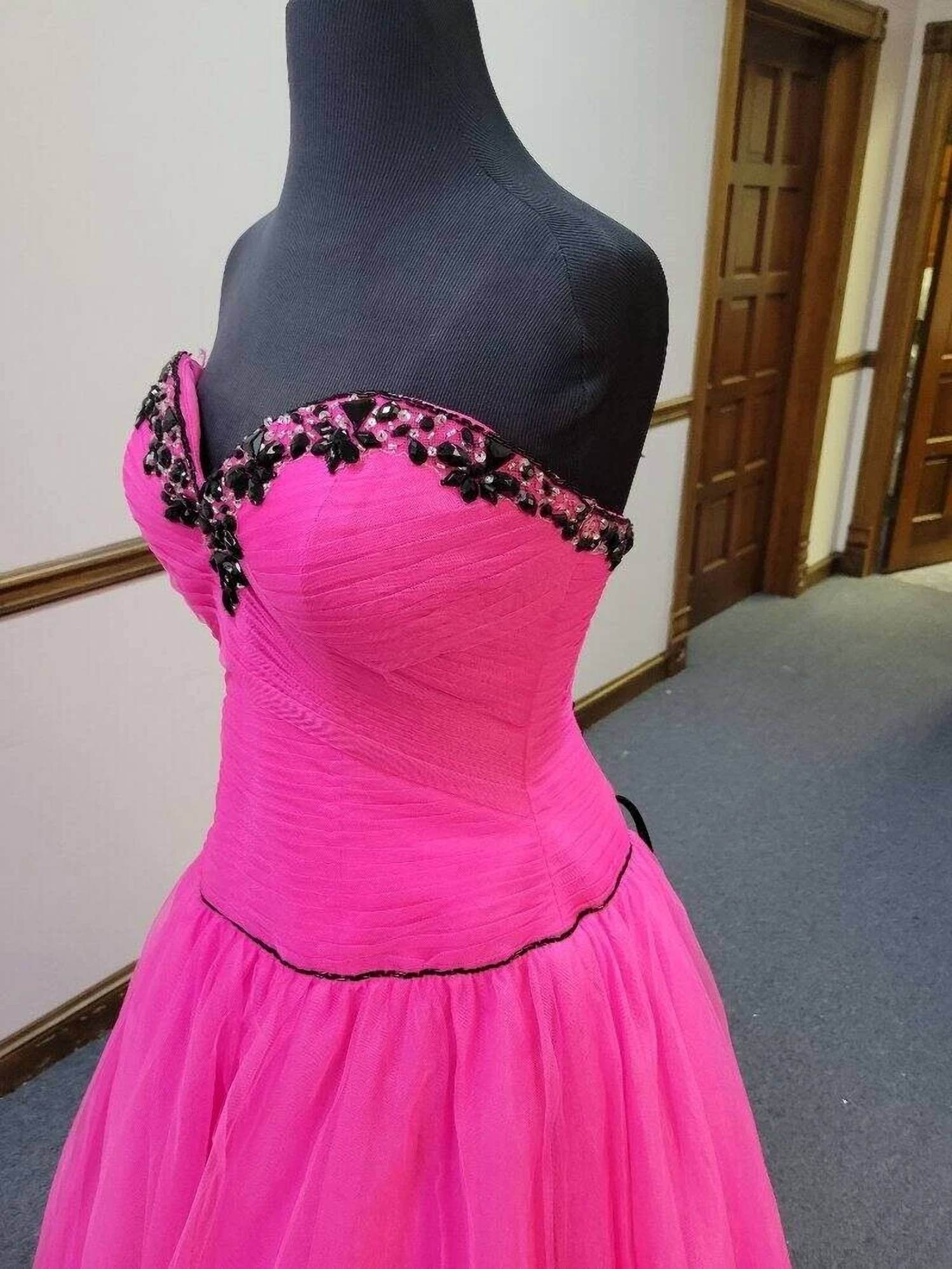 Precious Formals - Strapless Corset Lace-up Back Ballgown - Rack Hunt -