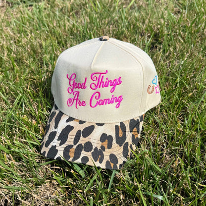 Women's Good Things Are Coming Leopard Hat