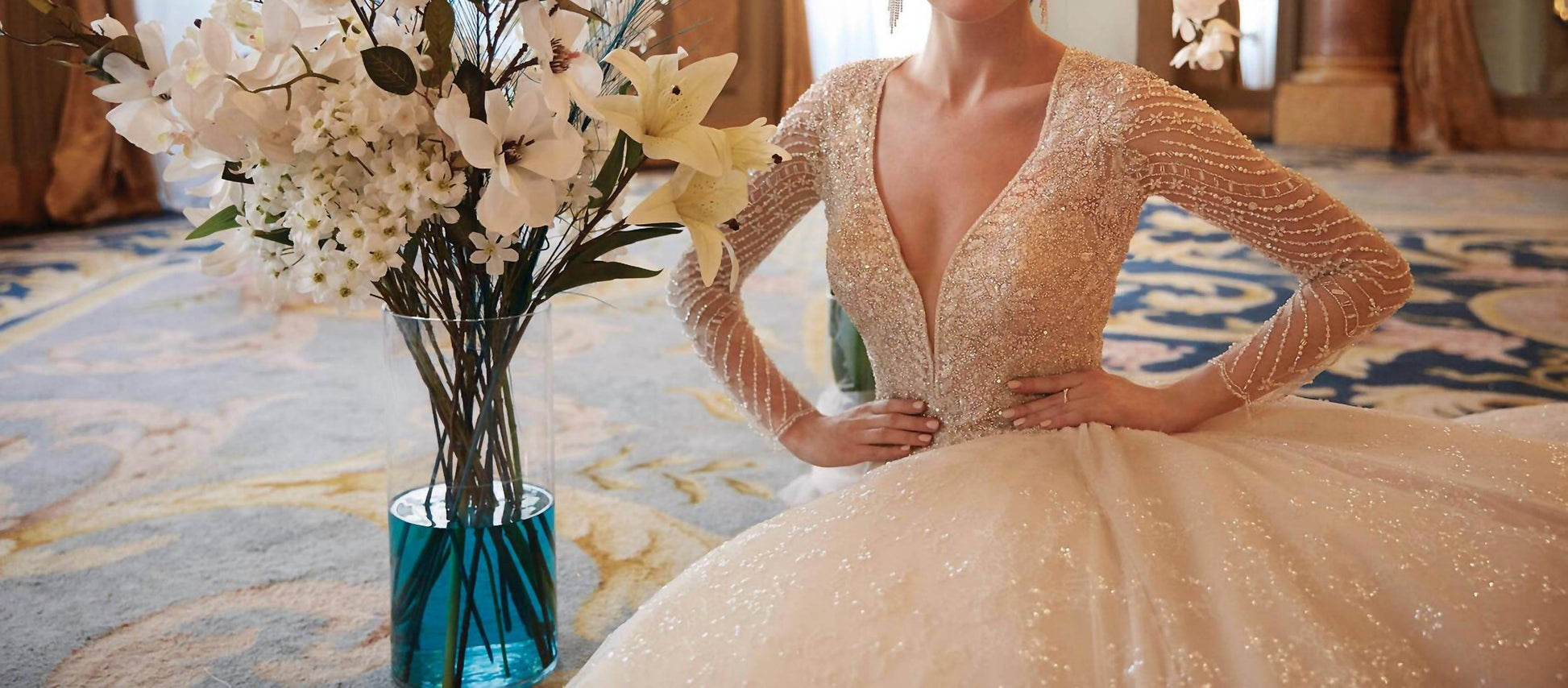 Demetrios - Karmen Beaded Tulle Gown - Rack Hunt -