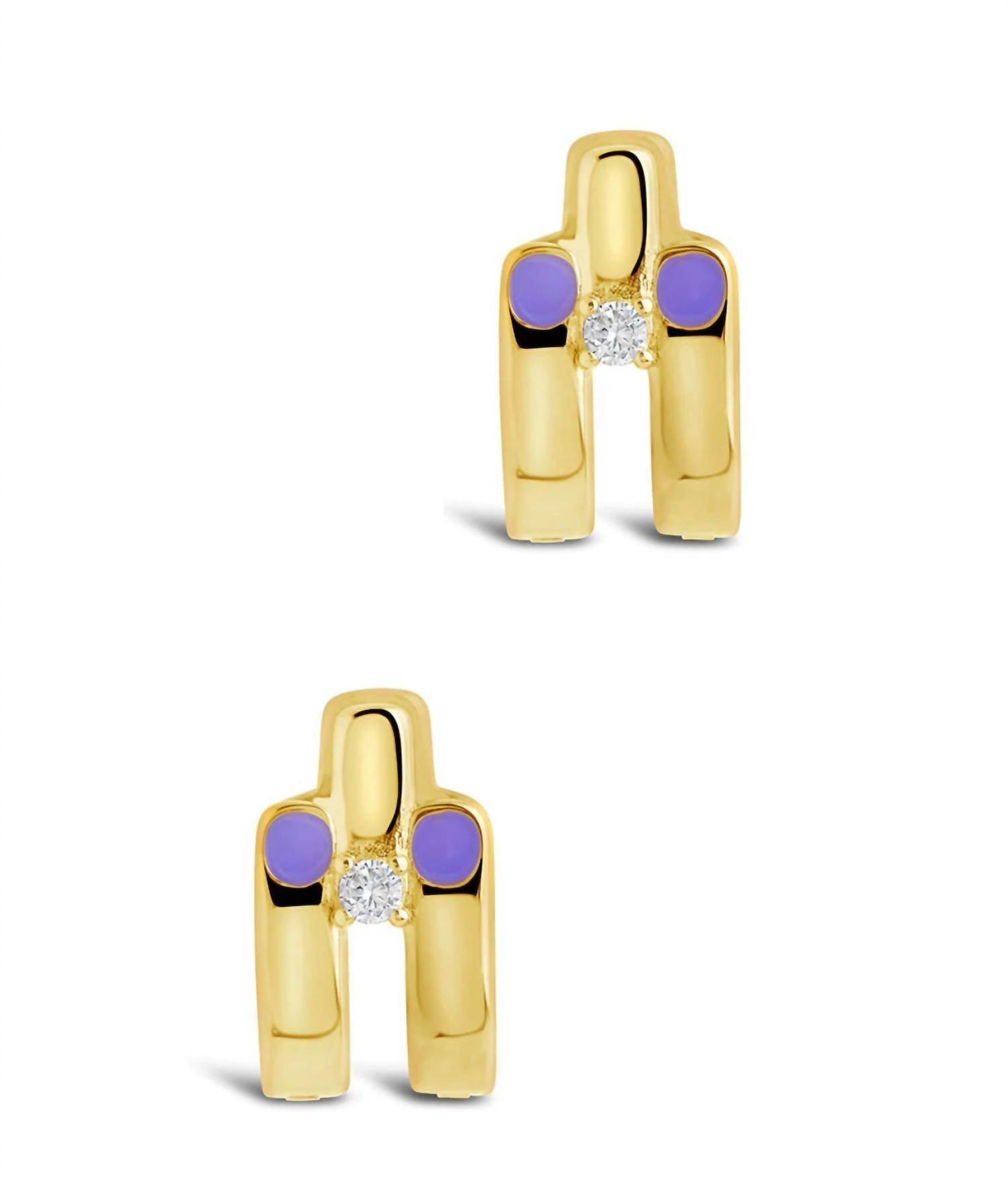 Sterling Forever - ZELLA HUGGIE HOOPS - Rack Hunt -