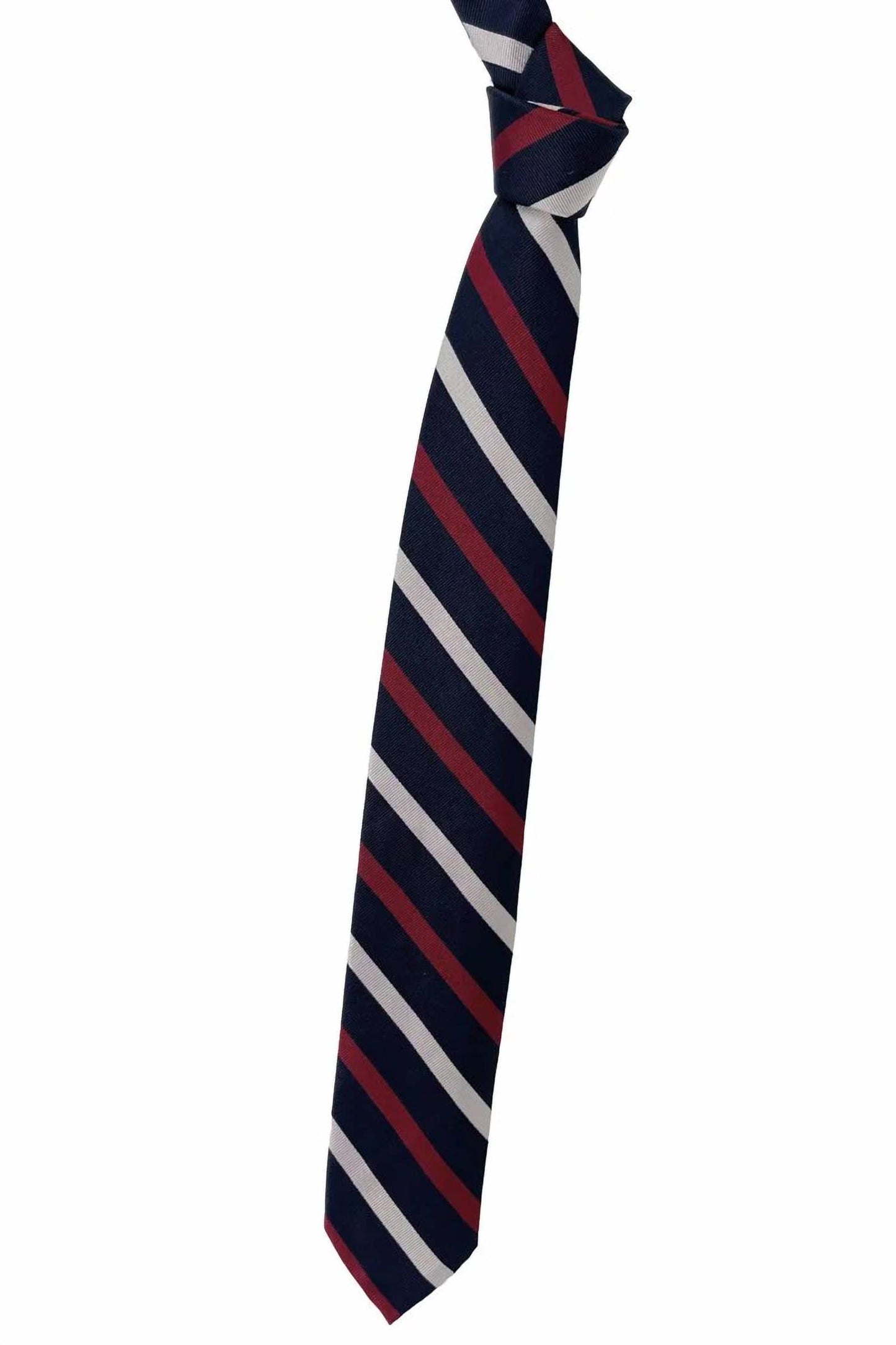 Men's Regimental Self-lined Woven Silk Faille Tie