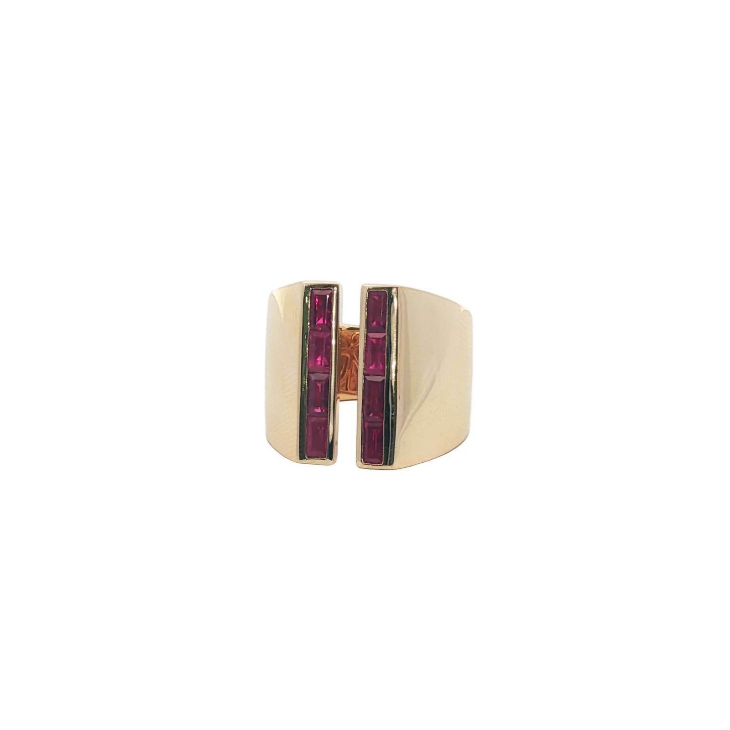 Trio - Women's Baguette Ruby Ring - Rack Hunt -