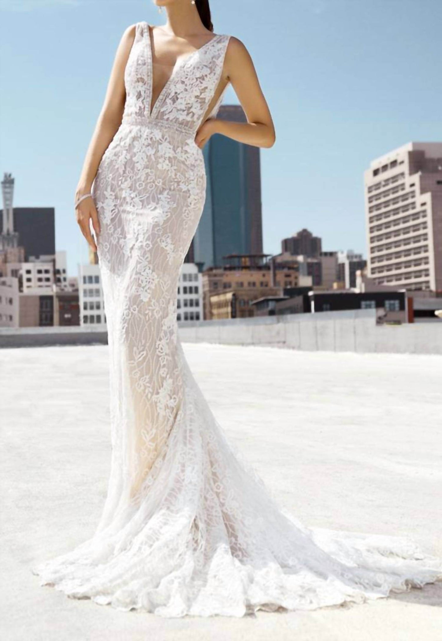 Kitty Chen Couture - Kylie Lace Wedding Dress - Rack Hunt -