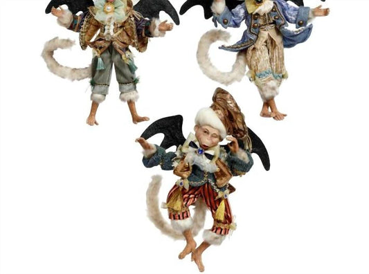 Flying Monkeys 12 to 14" Inches Tall Set of 3 - Signed by the Artist