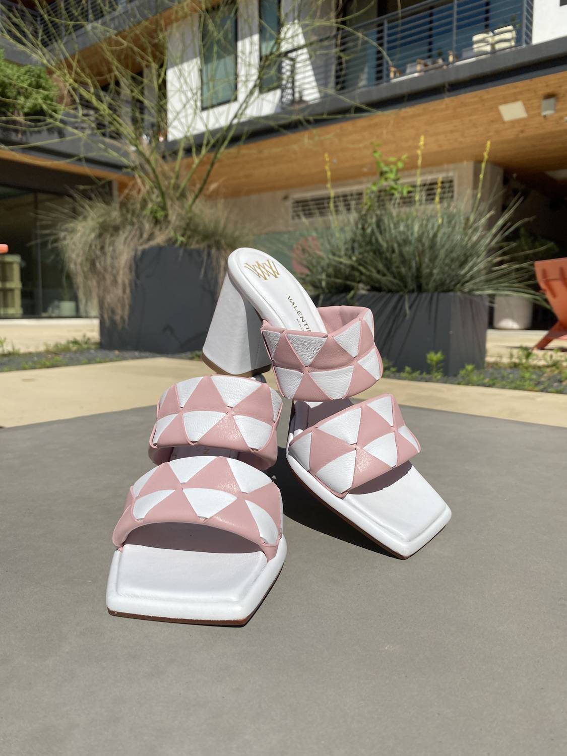 Women's Luppolo Geometric Block Sandals