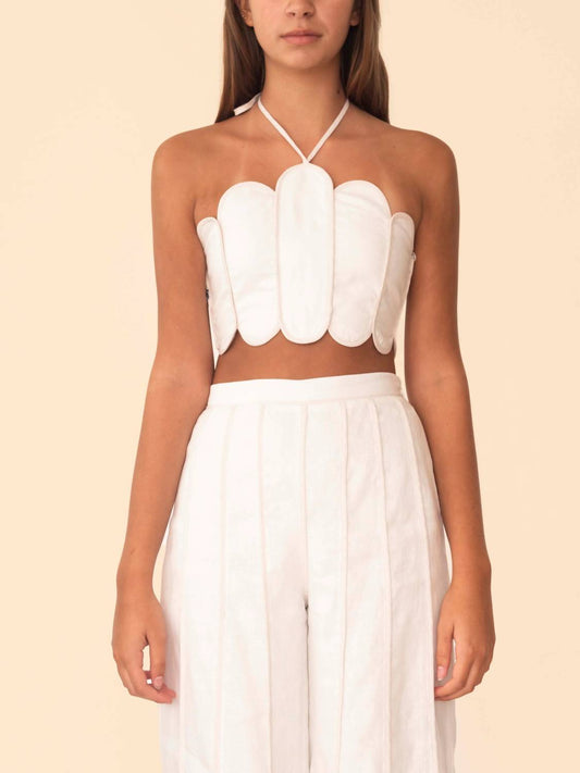 Lena Scalloped Top