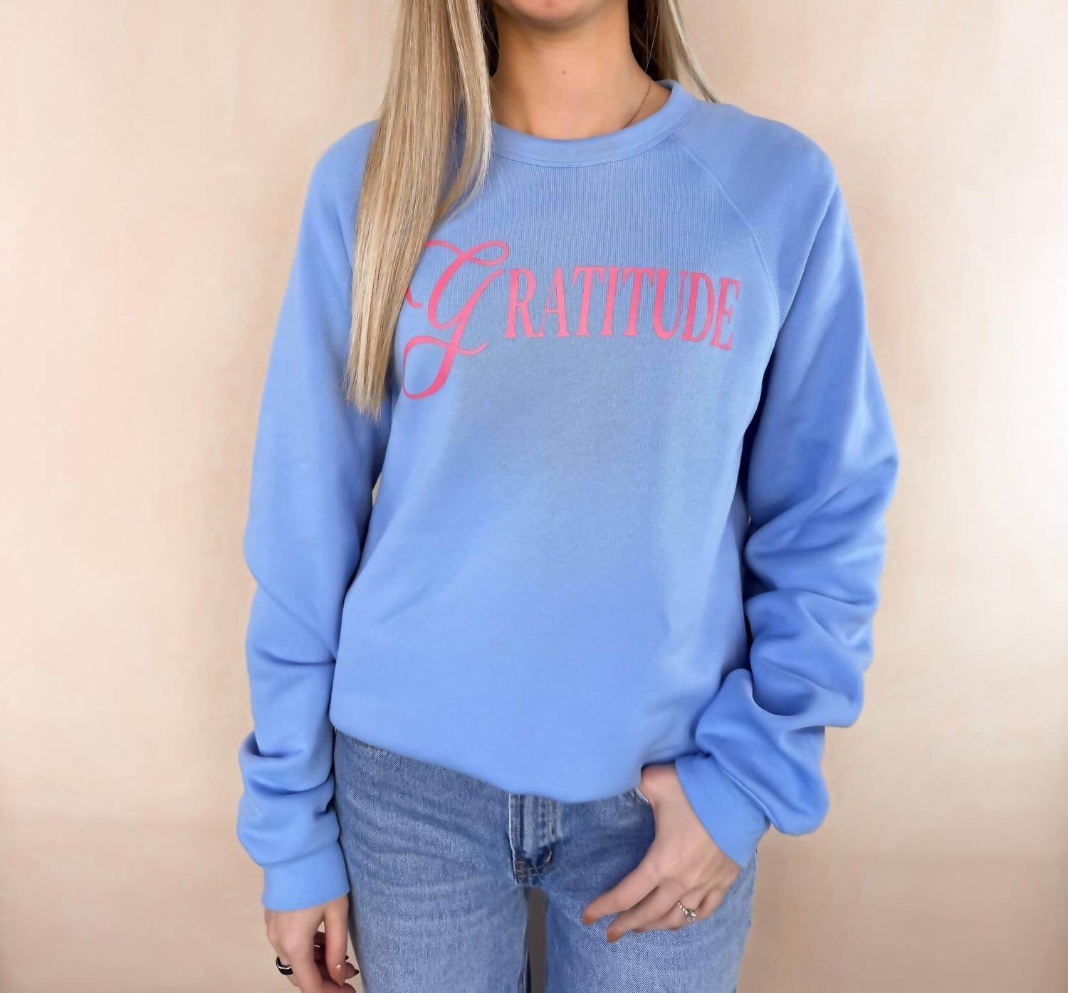 The Minted Olive - Gratitude Graphic Crewneck Sweatshirt - Rack Hunt -