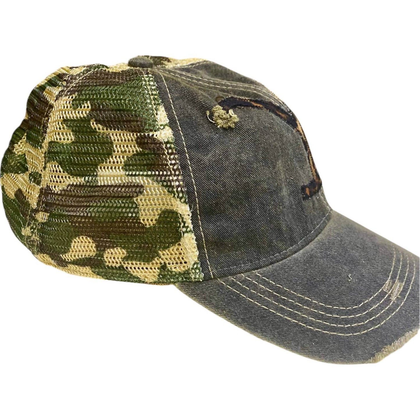 South Texas Treasures - Distressed Yellowstone Trucker Cap - Rack Hunt -