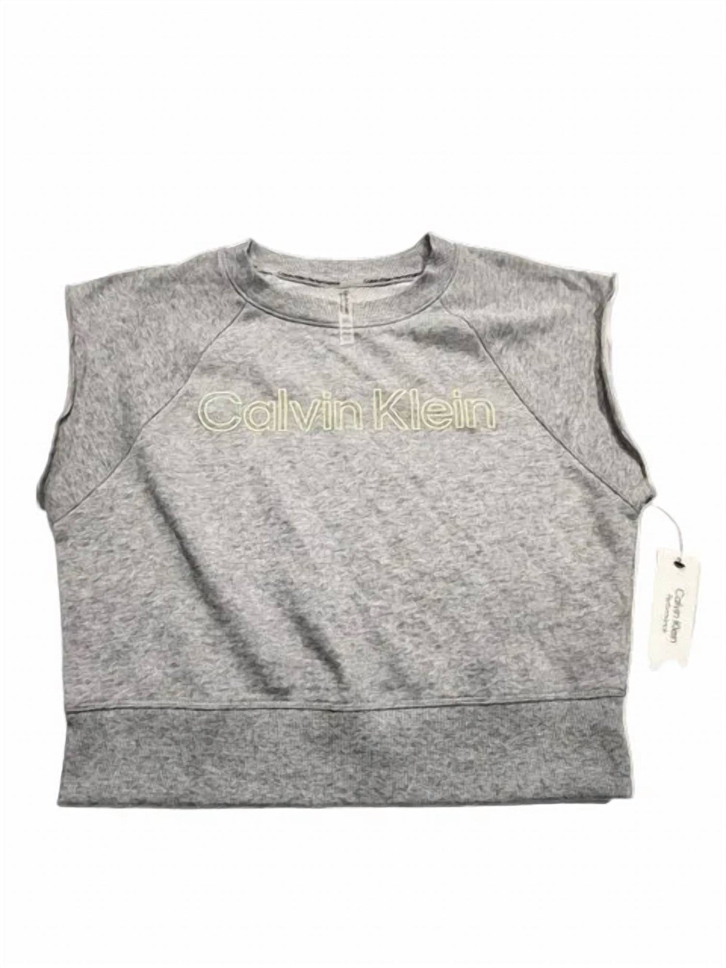 Sleeveless Puff-logo Cropped Top
