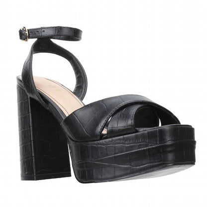 Women's Platform Dress Croco Sandal