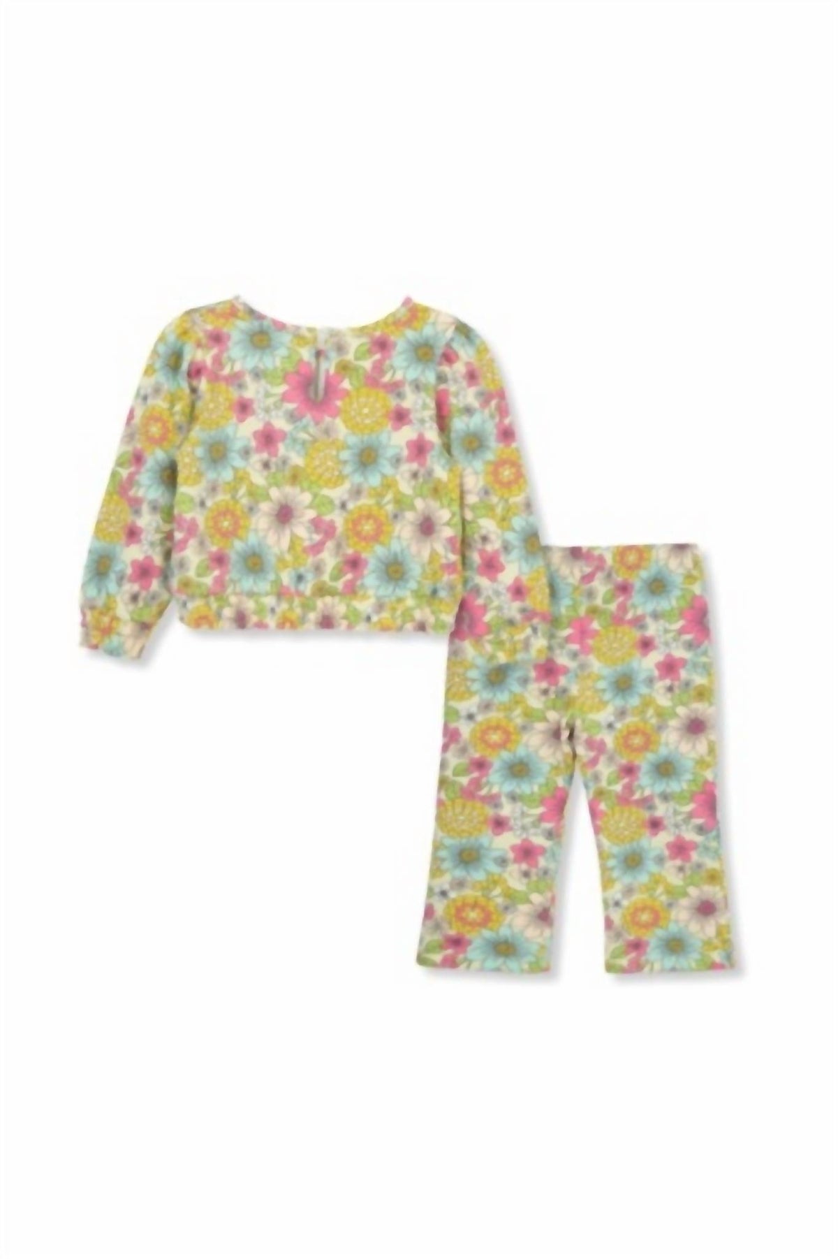 Kid's Retro Floral Pant Set