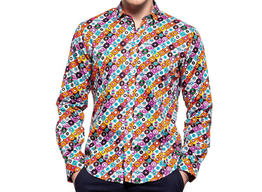 Disc Man Button Down Shirt