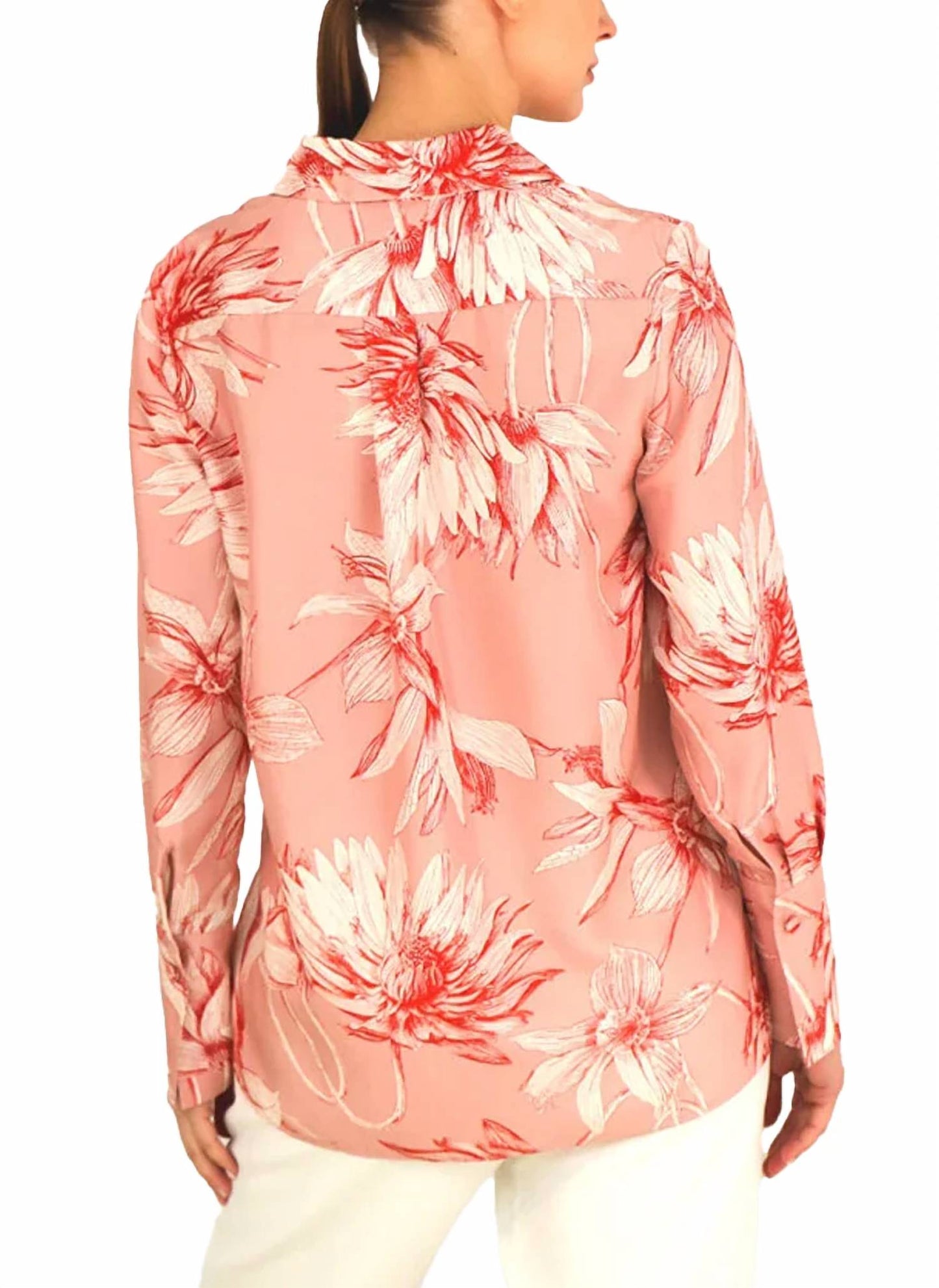 Classic Silk Dahlia Shirt