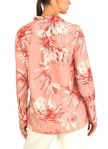 Classic Silk Dahlia Shirt