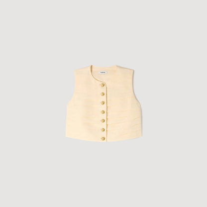 Pleated Crop Top & Mini Skirt Set