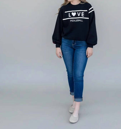 Pickleball Love Long Sleeve Sweatshirt