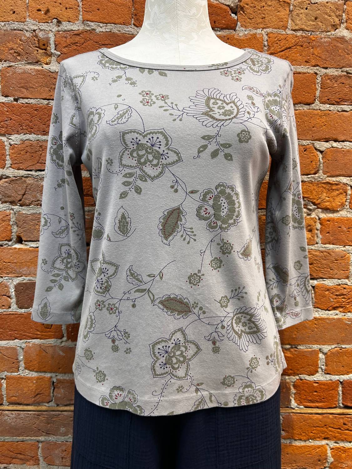 Women's Boatneck 3/4-sleeve Tunic
