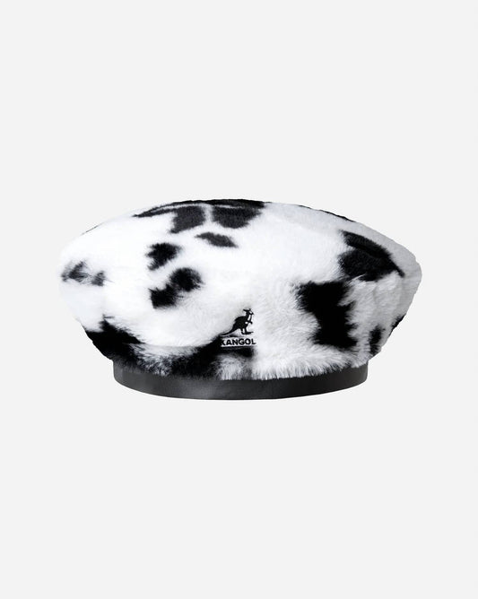 Women's Faux Fur Cow Print Beret