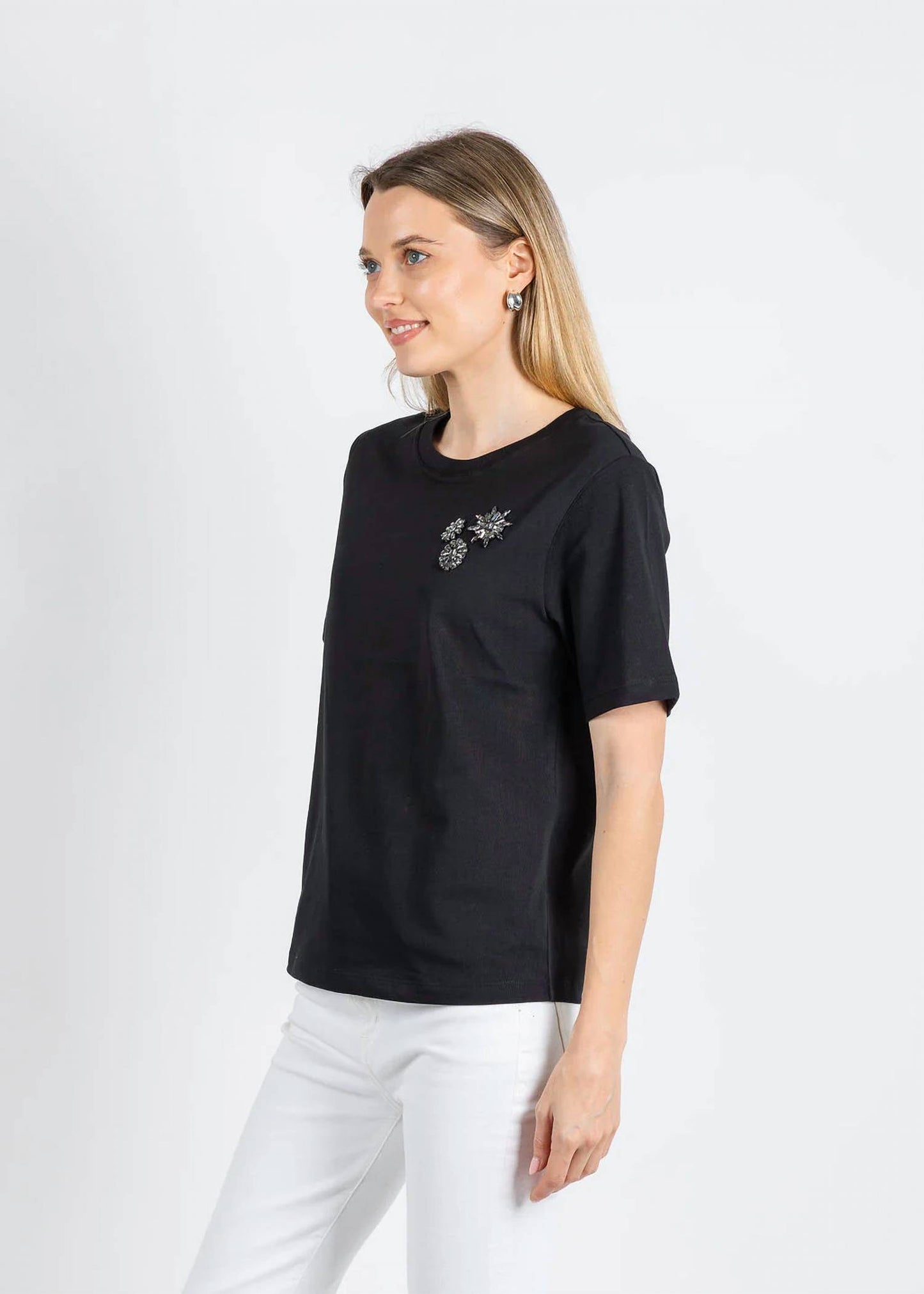Flower Gem Short Sleeve Tee