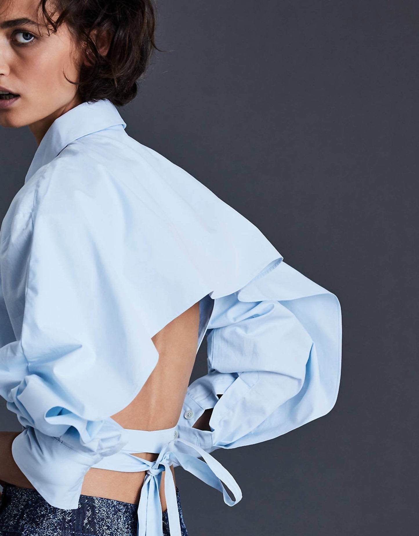 Balestra - Backless Button Down Shirt - Rack Hunt -