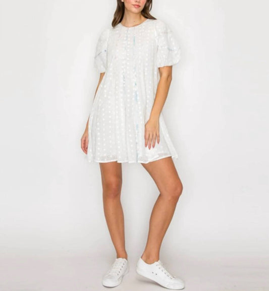 Cotton Eyelet Mini Dress