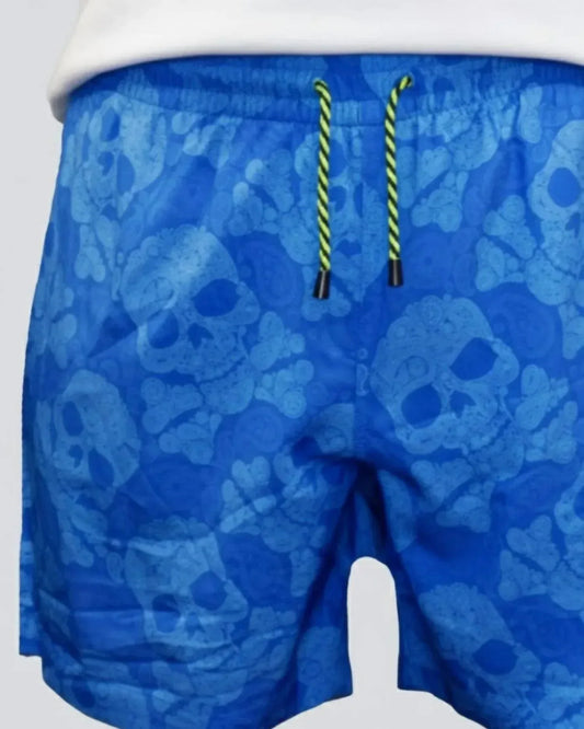 Buoy & Boat - Men's Paisley Skull Swim Trunks - Rack Hunt
