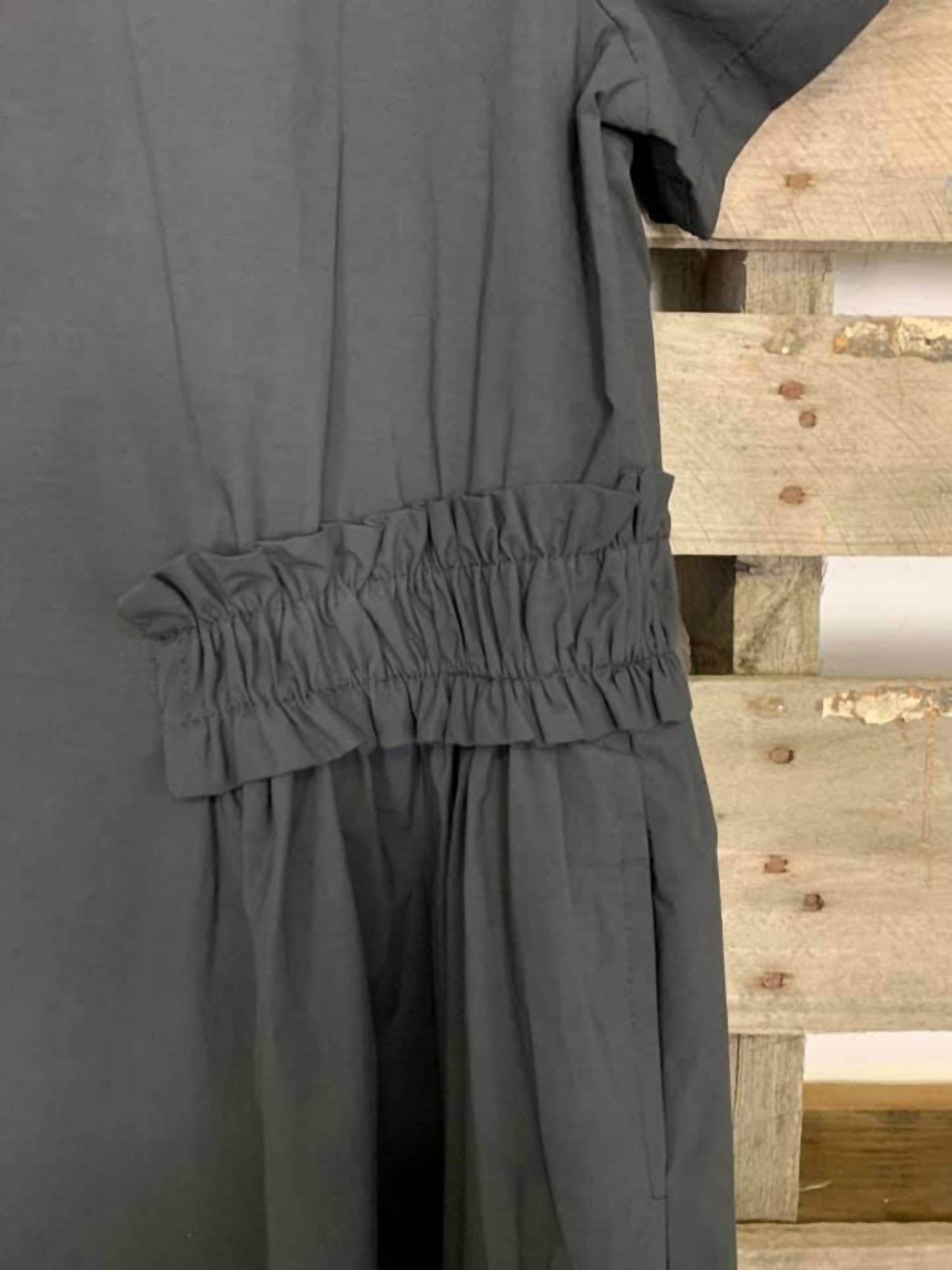 Amma by Kedem Sasson - Short Sleeve Solid Midi Dress - Rack Hunt