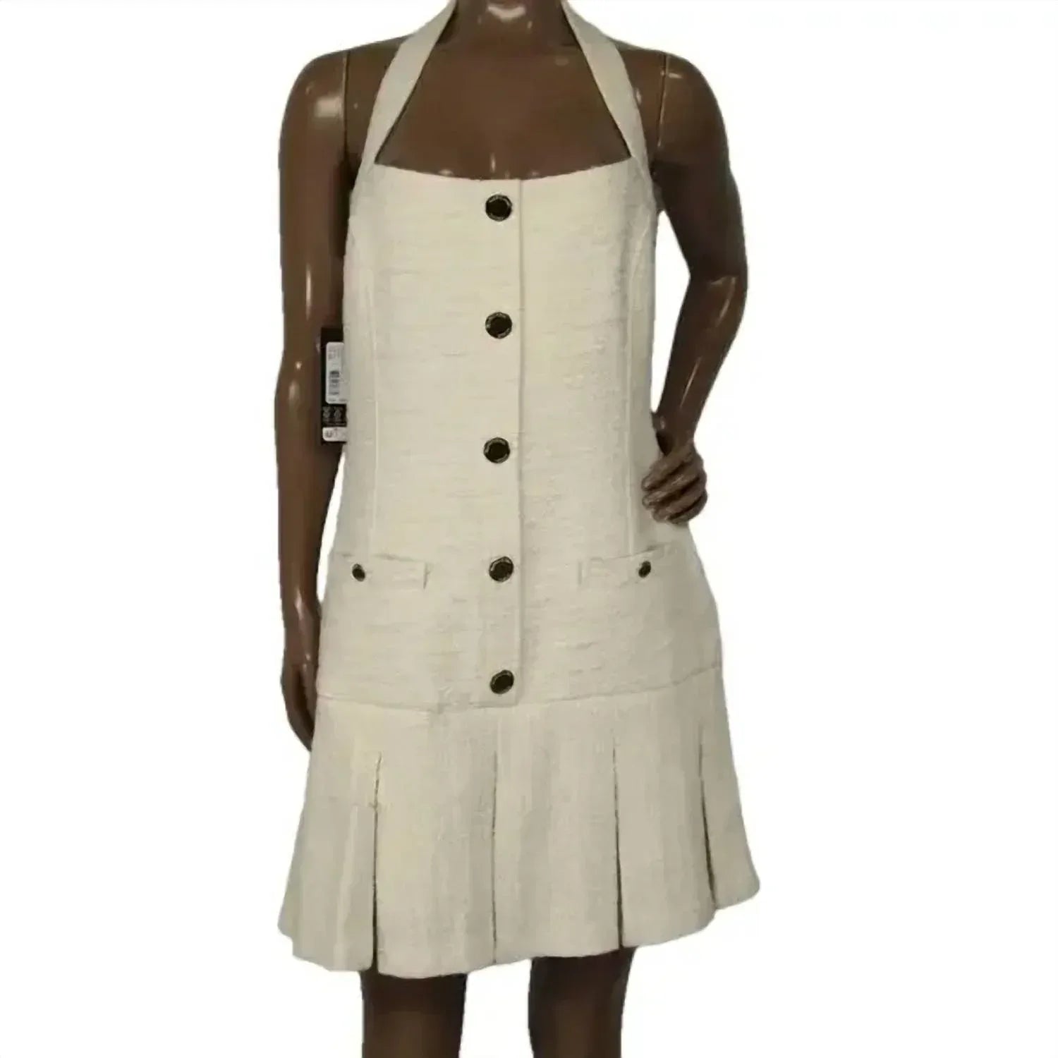 Marciano - Women's Tweed Square Neck Sleeveless Mini Dress - Rack Hunt