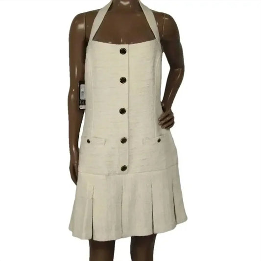 Marciano - Women's Tweed Square Neck Sleeveless Mini Dress - Rack Hunt