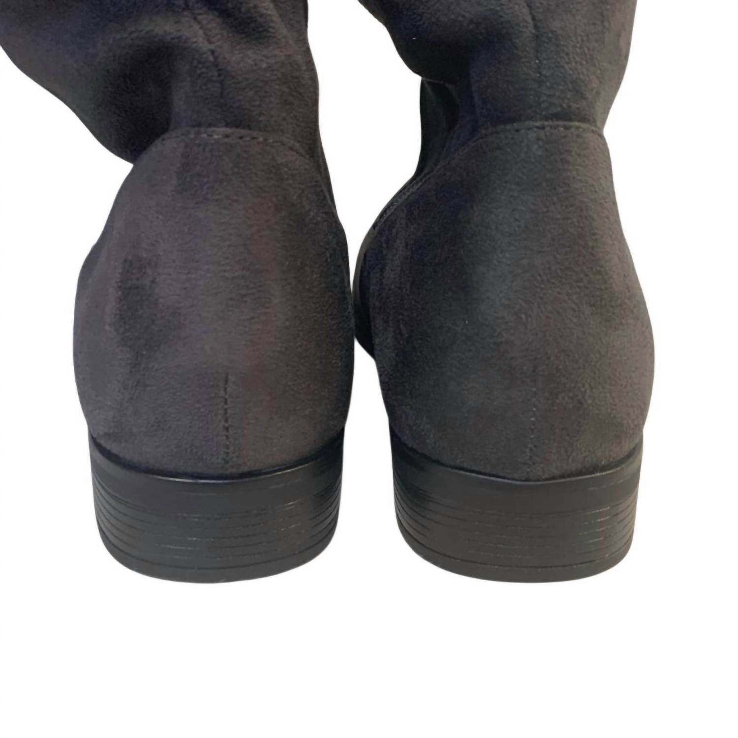 Dream Pairs - Women's Faux Suede Knee High Low Heel Fashion Boots - Rack Hunt -