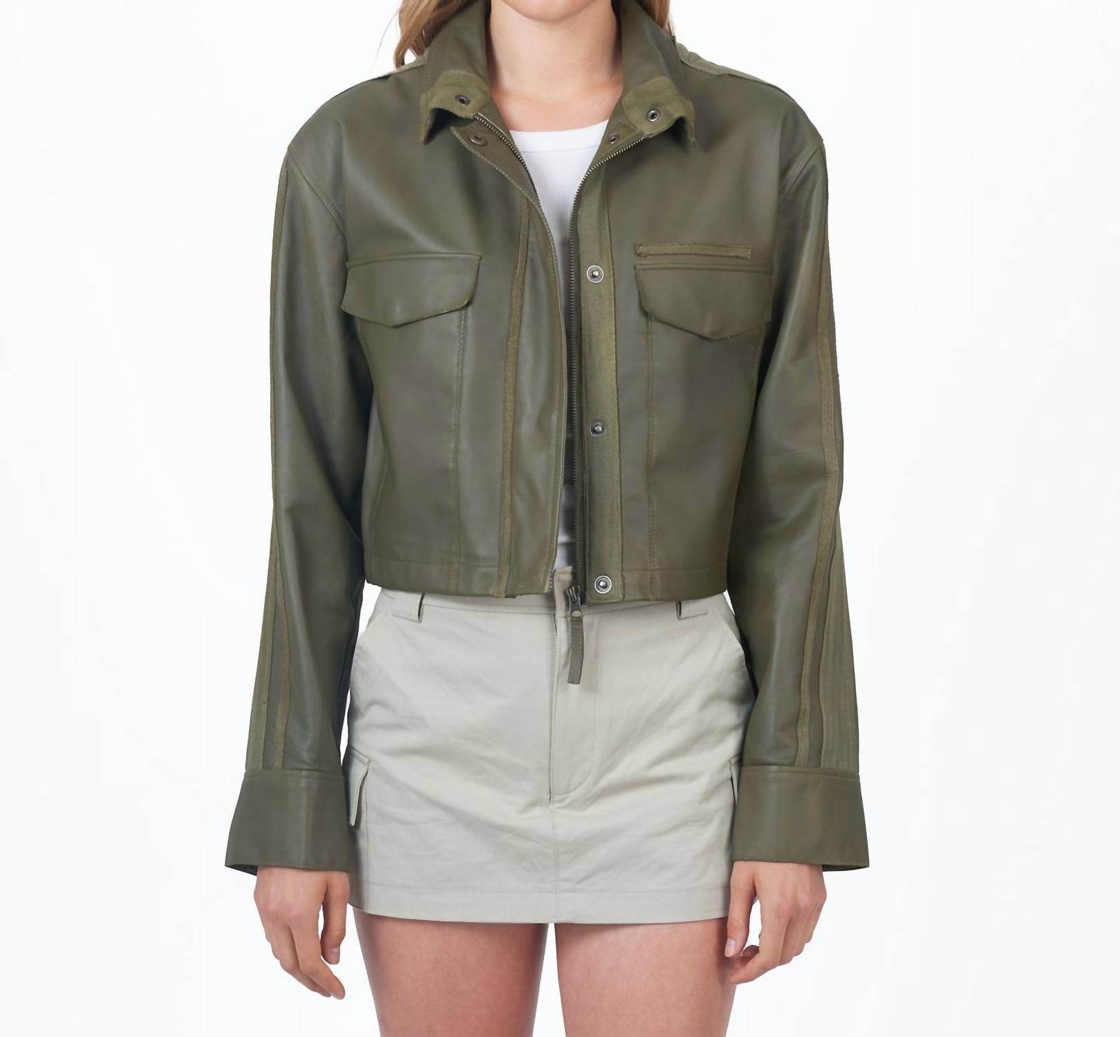 JKT NYC - Christina Matte Leather Jacket - Rack Hunt