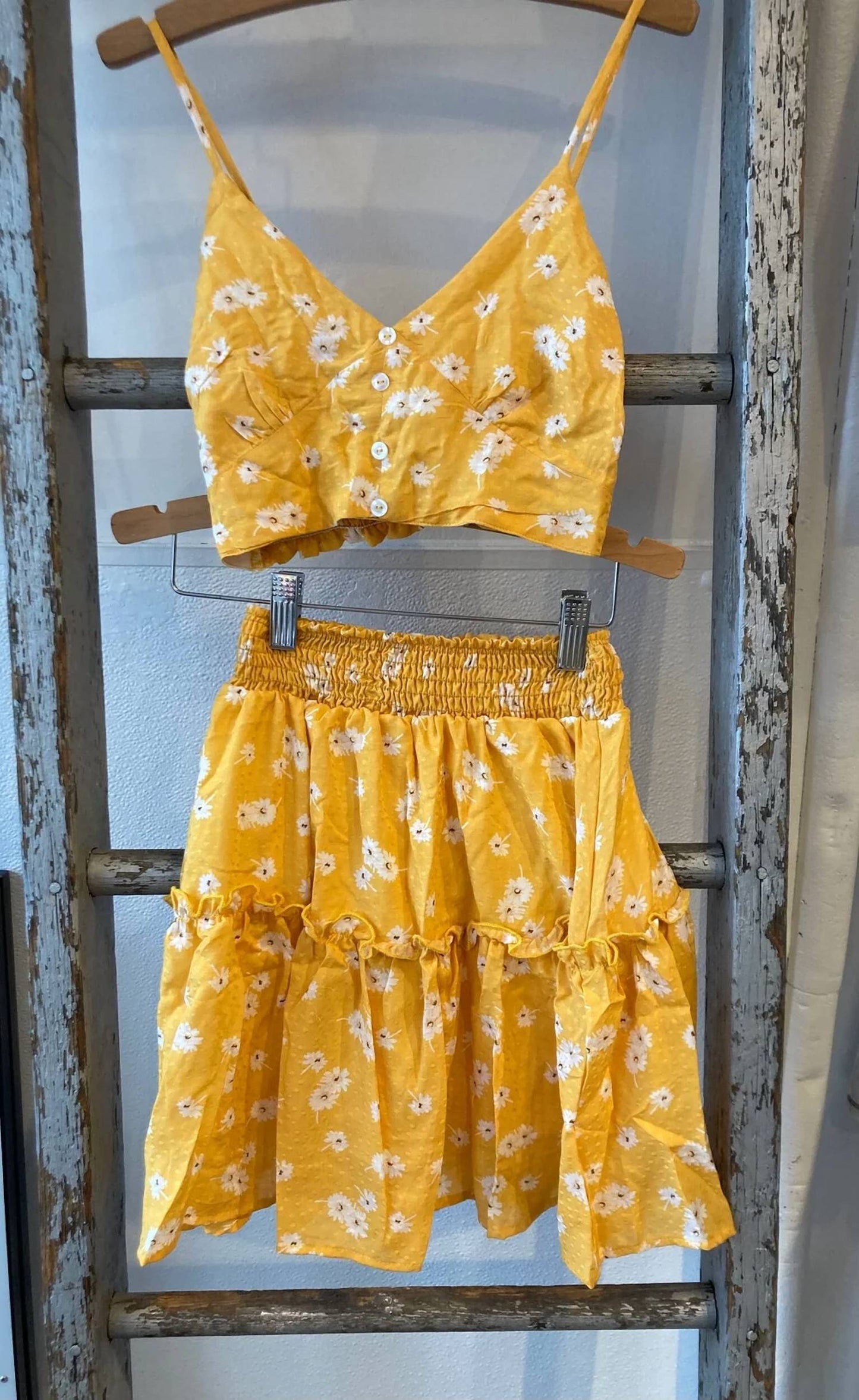 Girls 2-piece Floral Skirt Set