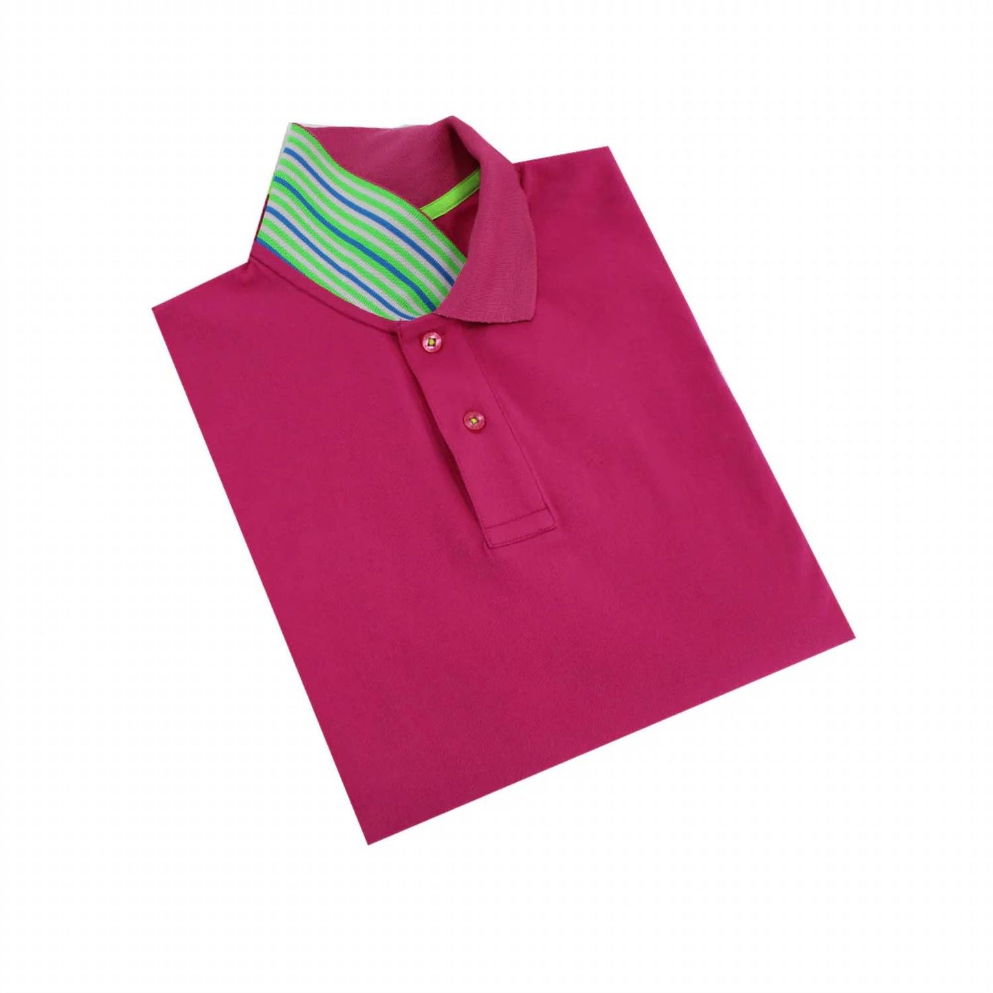 Double Sided Multi Colored Striped Collar Polo