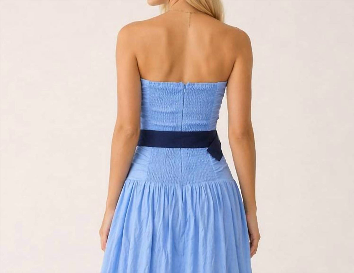 Bluebell Coast Strapless Midi Dress