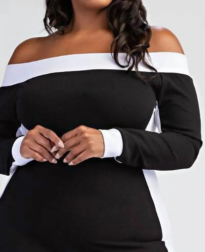 The Curve LA - Off Shoulder Mid Length Dress - Rack Hunt