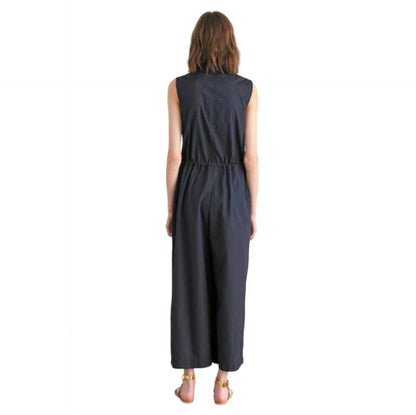 Black Zip up Jumpsuit