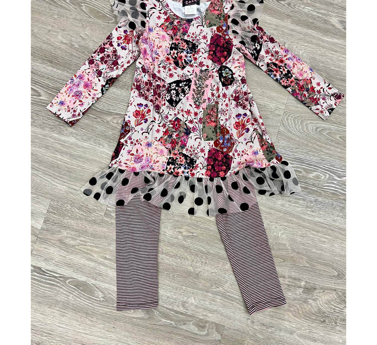 Zaza Couture - Girl's Patchwork Tunic Set - Rack Hunt -