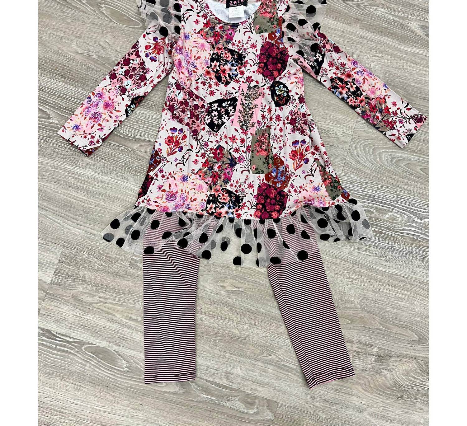 Zaza Couture - Girl's Patchwork Tunic Set - Rack Hunt -