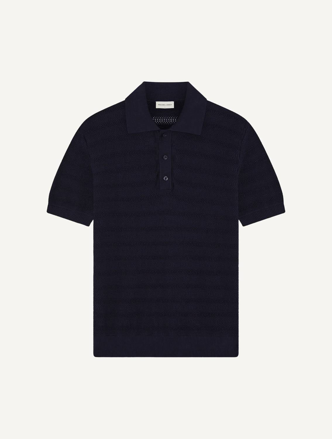 Vidal Cotton Blend Buttoned Short Sleeve Polo