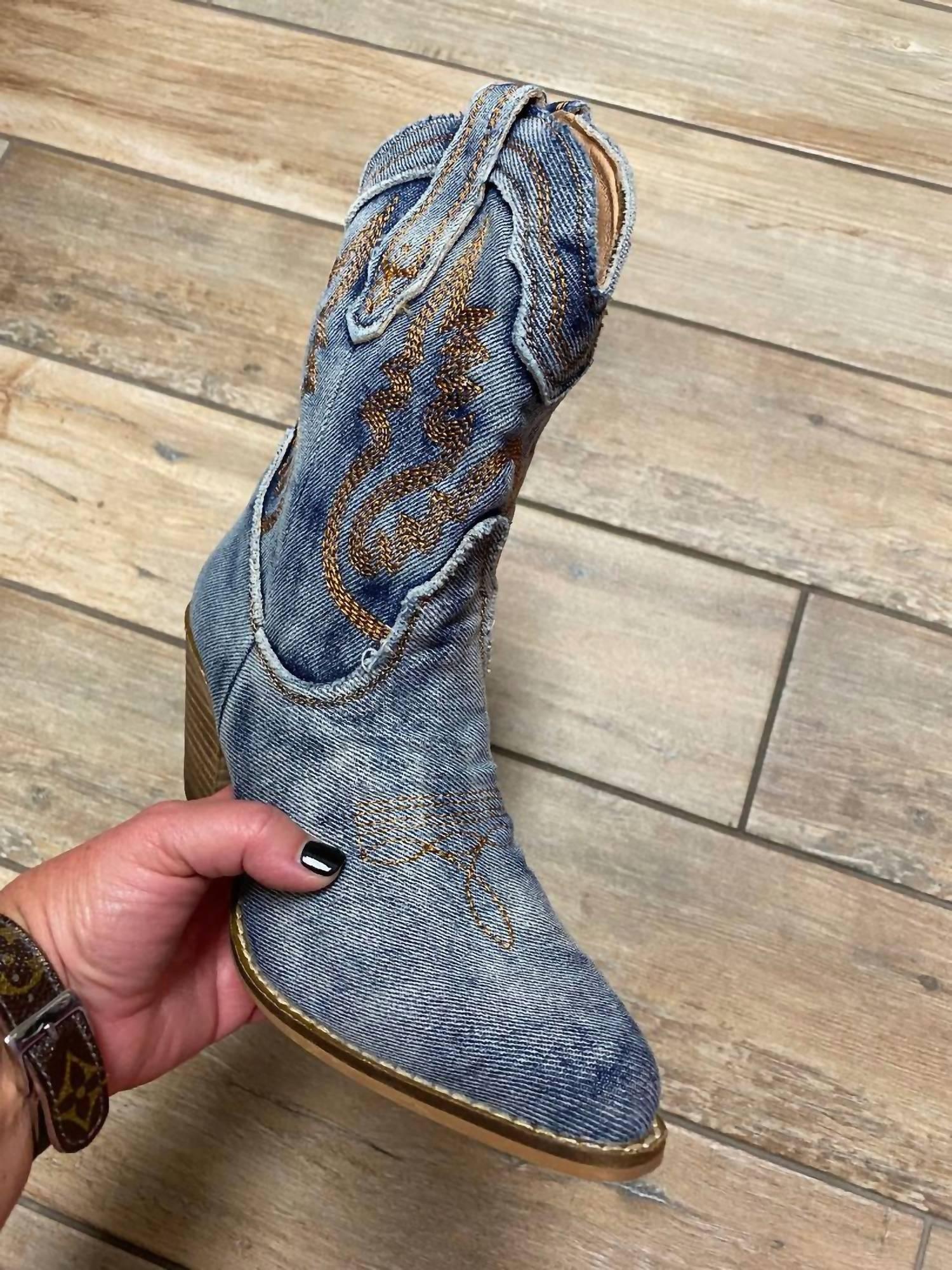 ARider - Women's Denim Booties - Rack Hunt