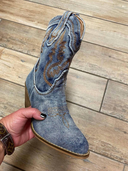 ARider - Women's Denim Booties - Rack Hunt